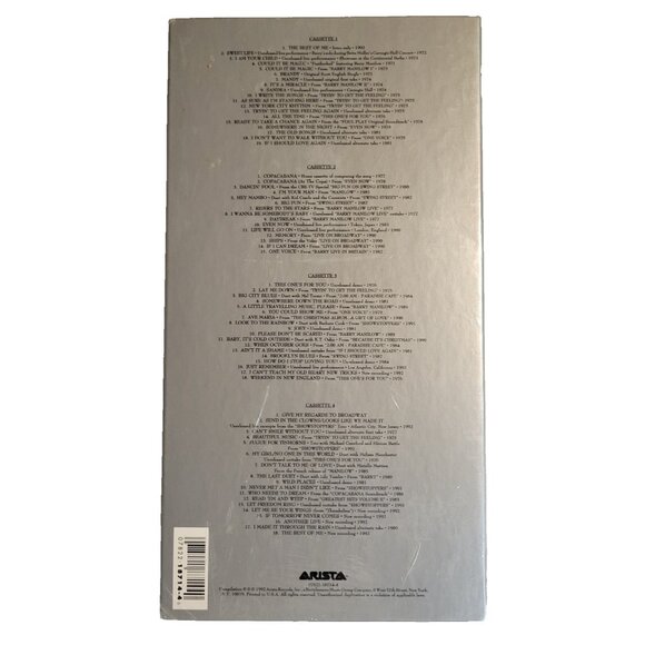 Barry Manilow - The Complete Collection and Then Some 4 CD Book & VHS Sealed New - Picture 2 of 6